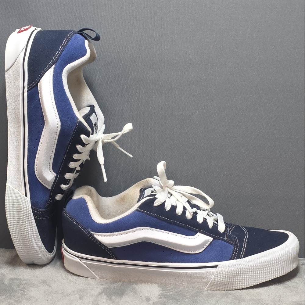 Size 9.5 - Vans Knu-Skool Navy White
